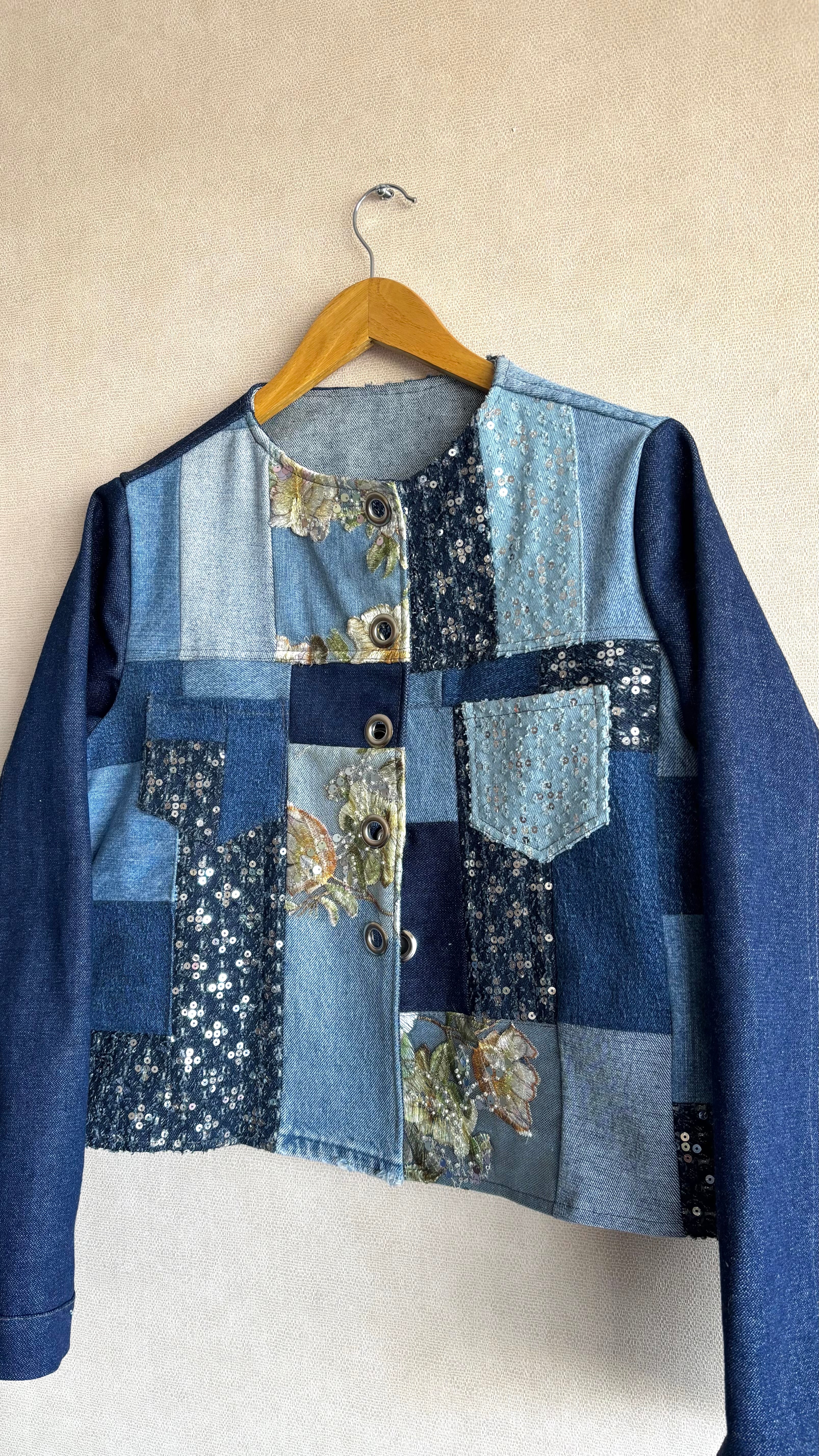 Chaqueta patchwork mix