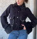 Chaqueta fur Black