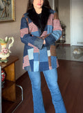 Abrigo mix patchwork